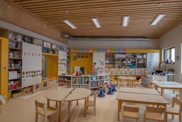 Schule "Lenkeschléi" in Düdelingen, Klassenraum