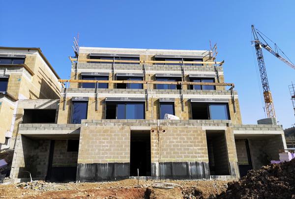 Detached housing estate in Beringen - shell construction