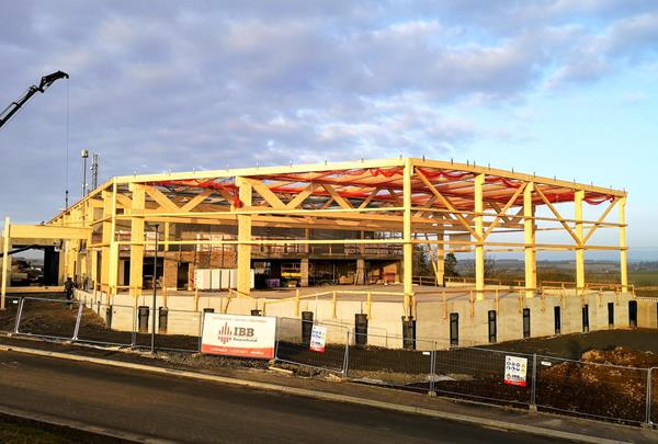 New automobile centre with spacious showroom