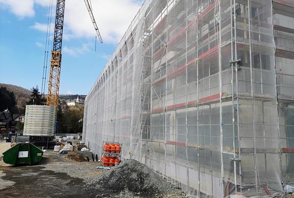 Complexe résidentiel, Vianden - gros oeuvres, travaux de façade