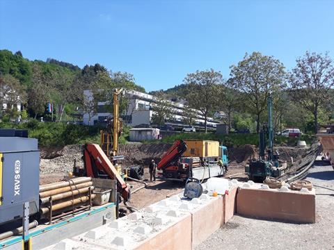 Development of the site - Development of the site, start of geothermal energy work