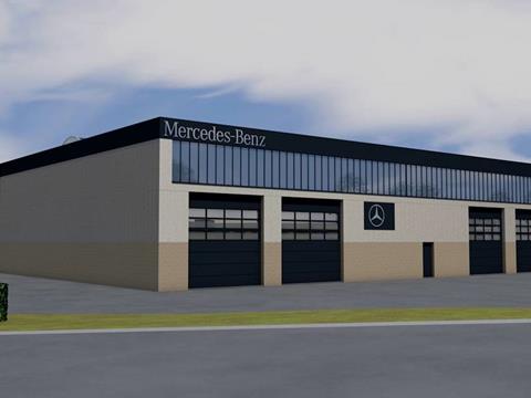 Vue détaillée du nouveau bâtiment