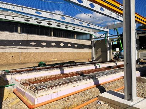 Vue détaillée des fosses de montage