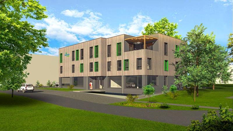 Office and commercial building - exemplary visualisation