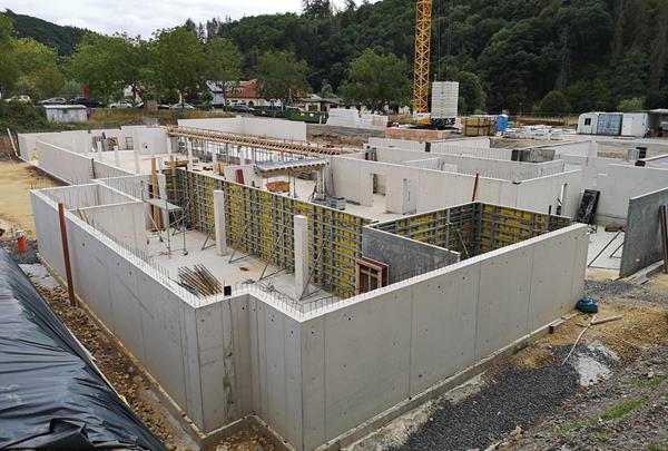 Residential complex, Vianden - shell construction underground parking