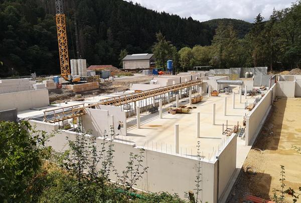 Complexe résidentiel, Vianden - gros oeuvres des garages souterrains