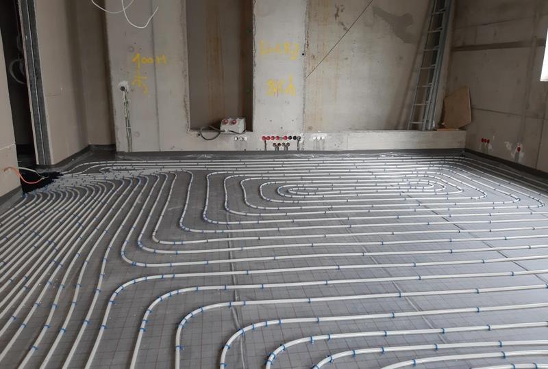 External trades - floor heating