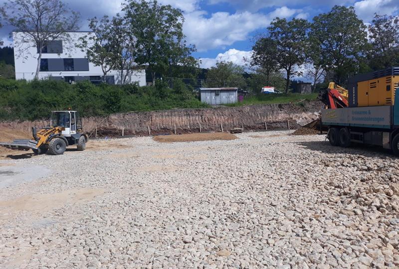 Forage géothermique - LES TRAVAUX DE TERRASSEMENT ET LES ESPACES EXTERIEURS