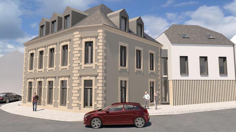 Residential and commercial spaces in Rosport - building redevelopment and upgrading