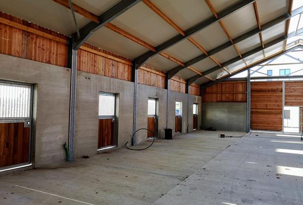 Riding facility for horse breeding and training, Redingen