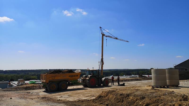 Calf barn and young cattle barn - 1st working phase